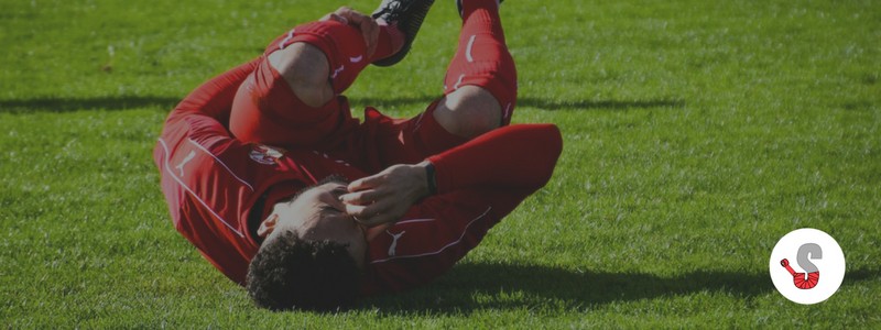 Soccer player injury injured during performance